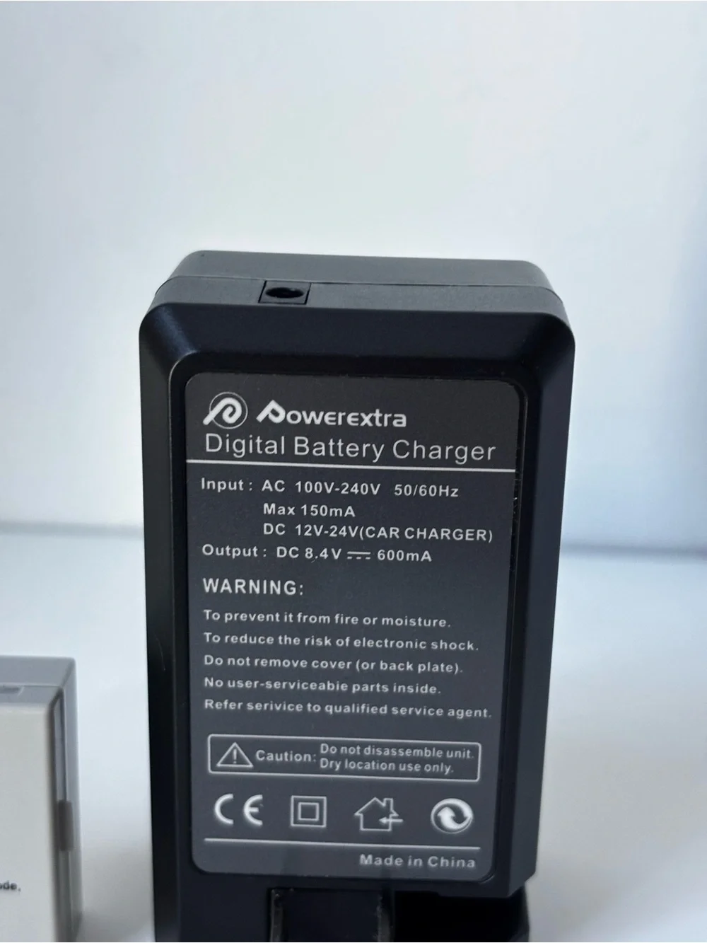 Silver Battery and Black Digital Charger Kit